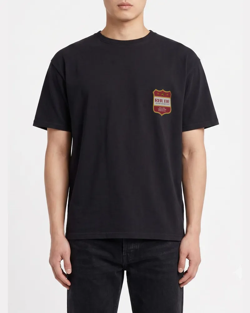 RHUDE T-shirt herren Schwarz