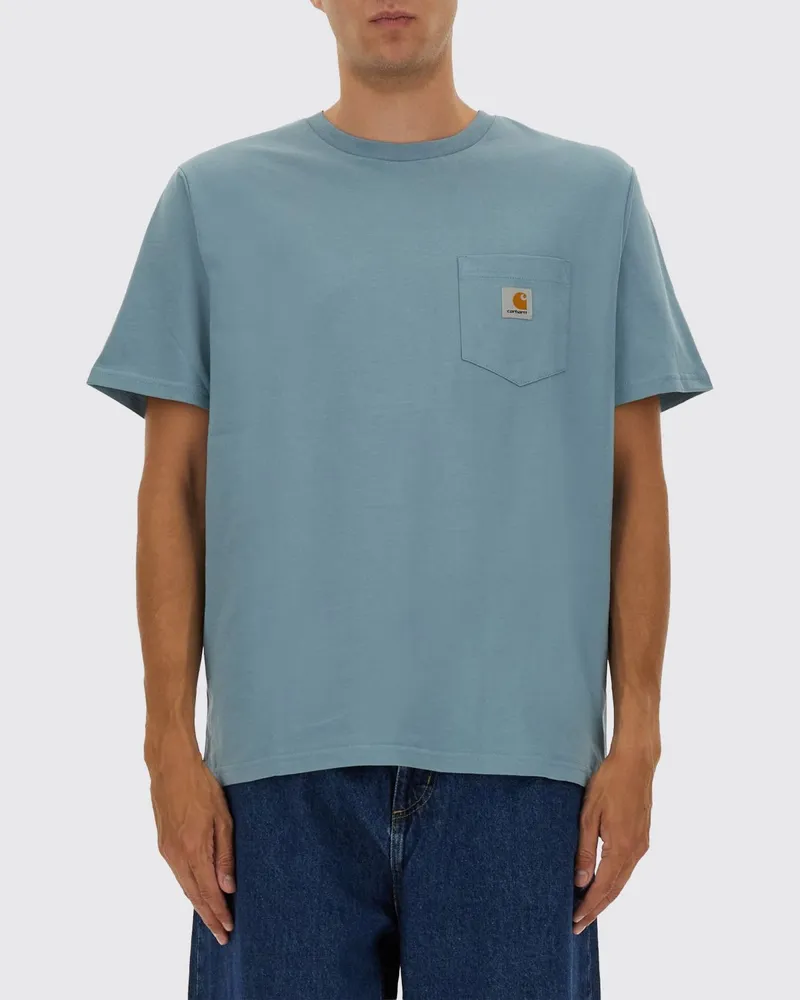 Carhartt WIP T-shirt herren Hellblau