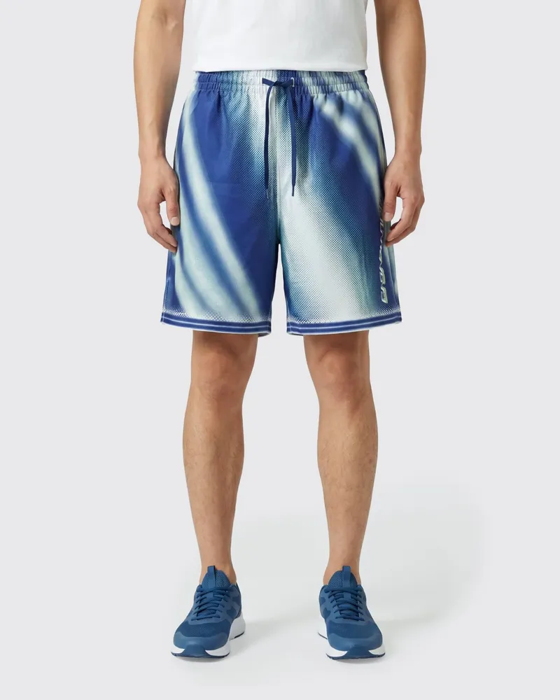 Casablanca Paris Jogging-Shorts aus Seidentwill mit abstraktem Print Bunt