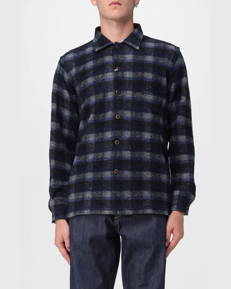Universal Works Hemd herren Navy