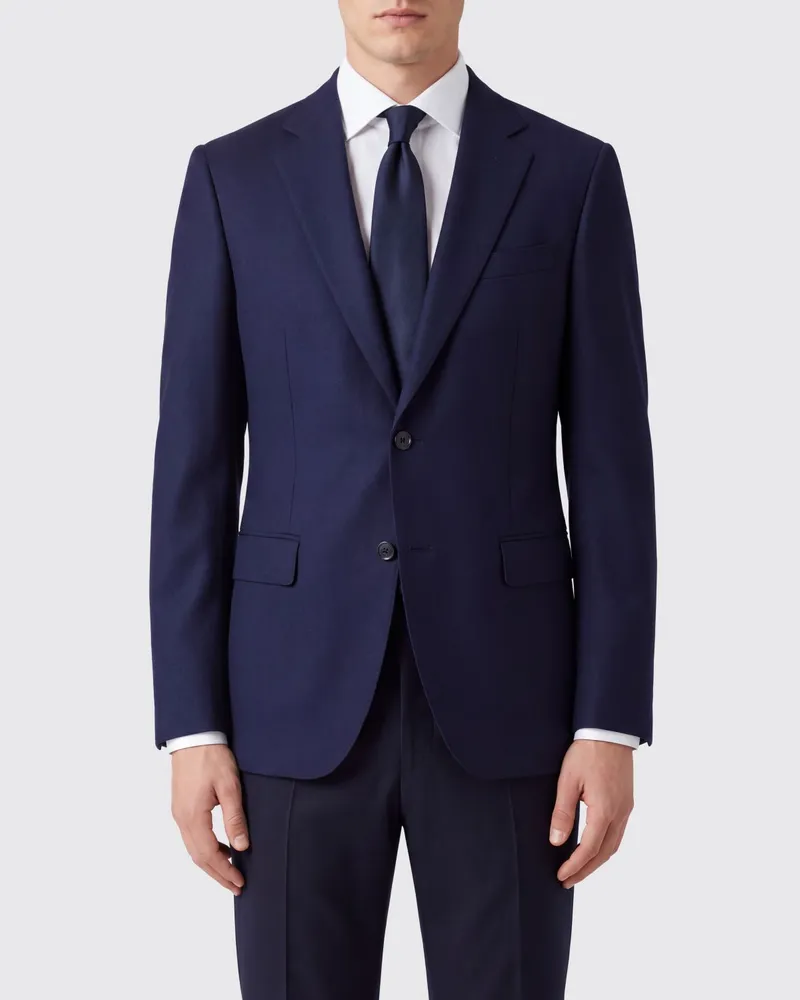 Paul Smith Sartorial-Blazer von in Slim Fit aus reiner Wolle mit Zwei-Knopf-Verschluss Schwarz