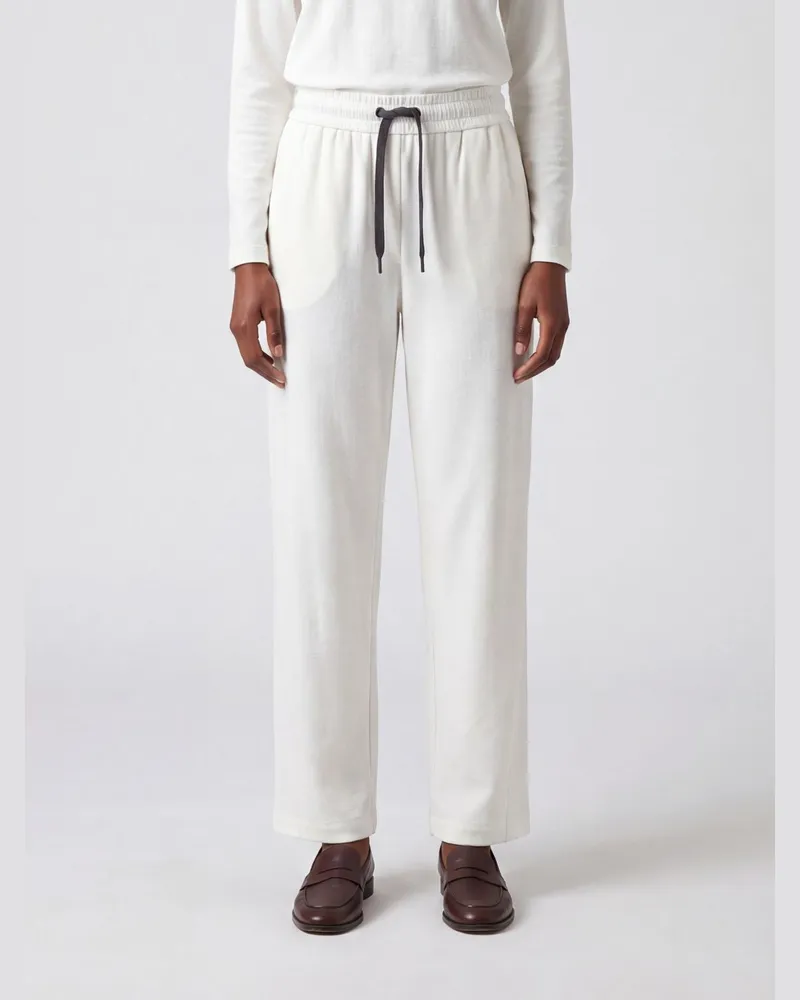 Brunello Cucinelli Hose damen Weiß