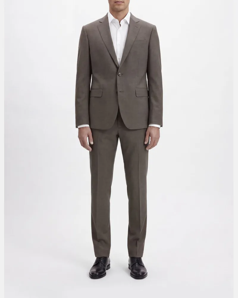 Dsquared2 Einreihiges Kleid aus Stretch-Wollmischung Grau