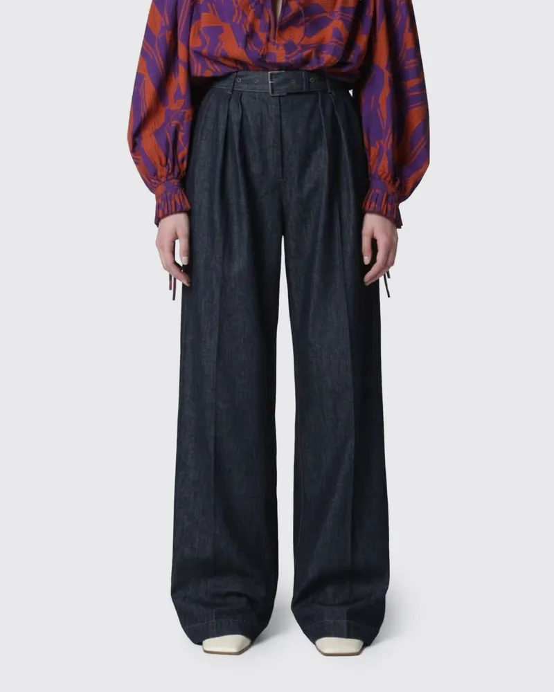 Dries van Noten Hose damen Blau