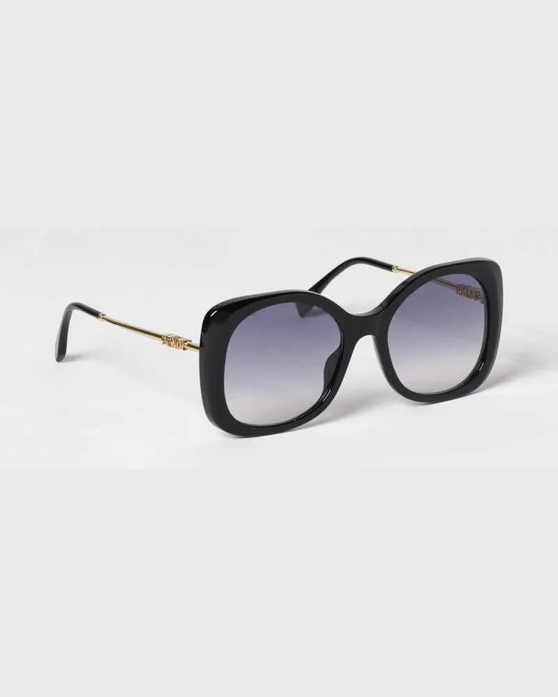 Fendi graphy Sonnenbrille aus Metall und Acetat Schwarz