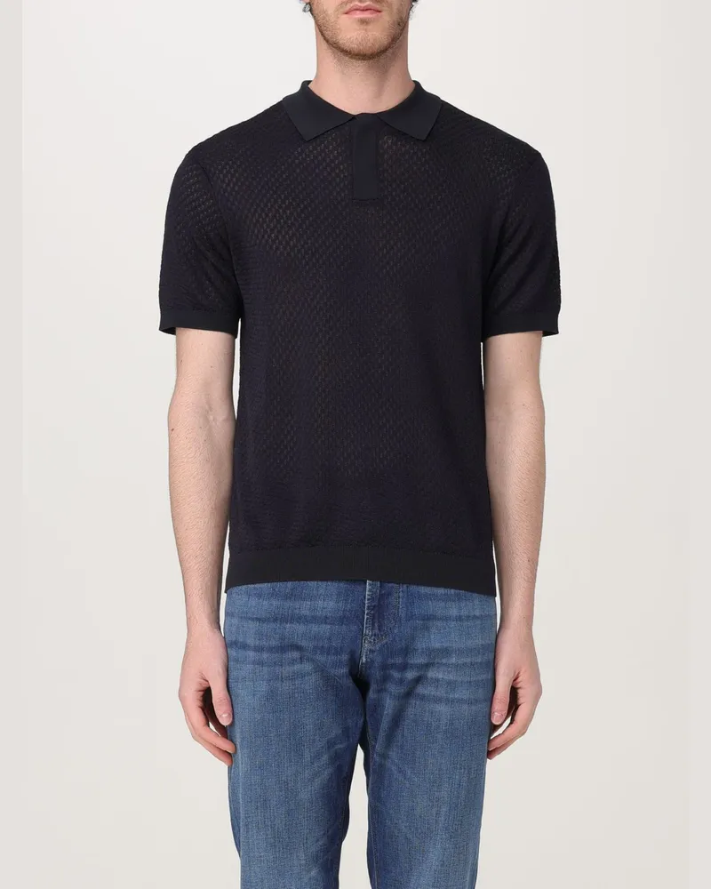 Emporio Armani Polo herren Blau