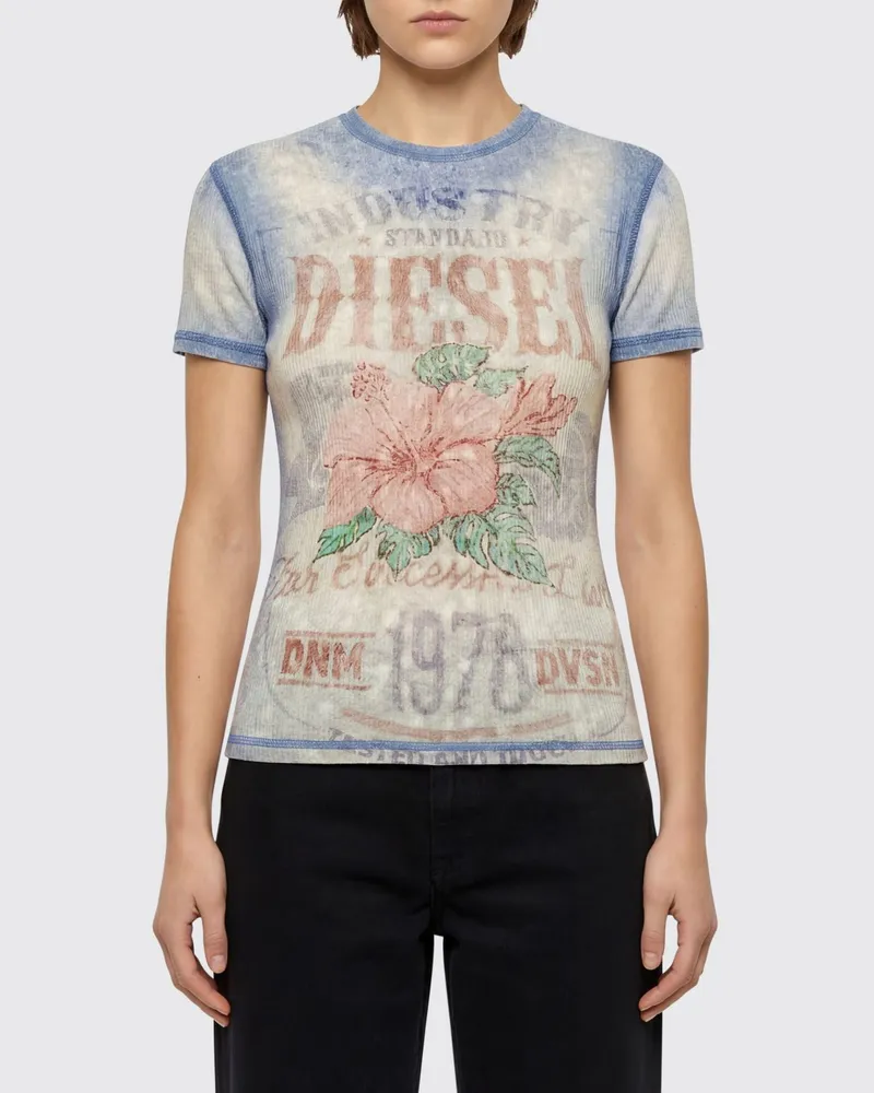 Diesel T-shirt damen Blau