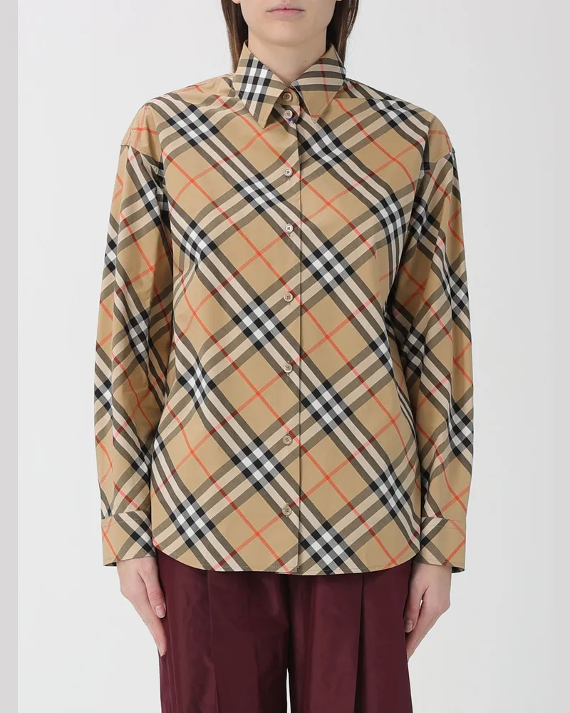 Burberry Hemdbluse damen Sand