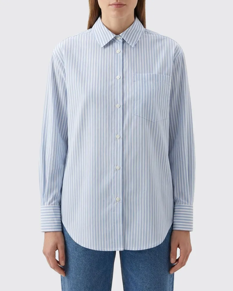 Woolrich Hemdbluse damen Hellblau