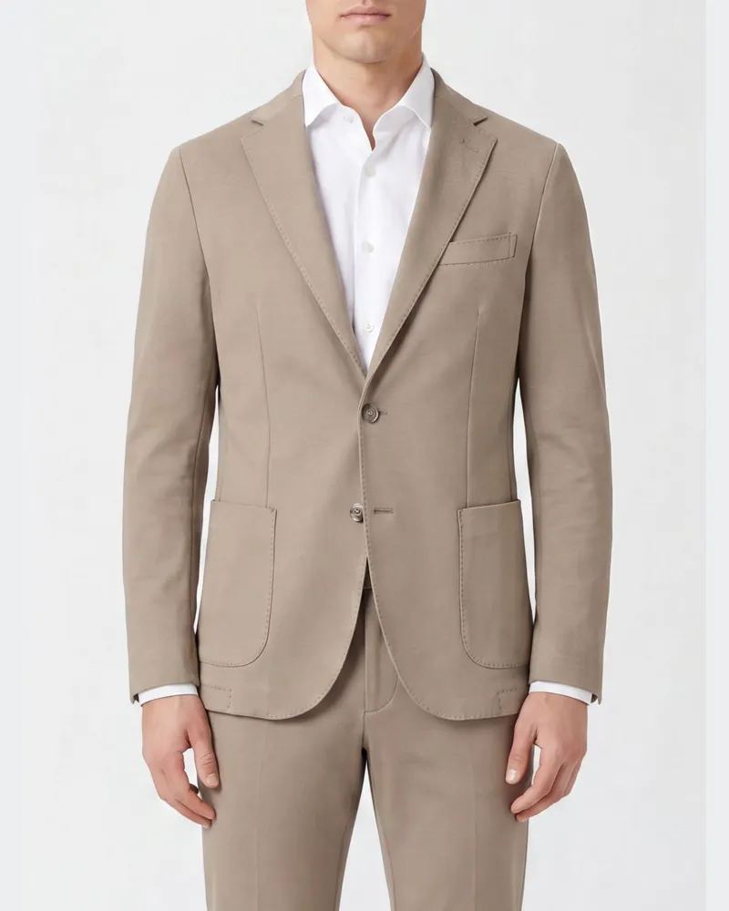 CIRCOLO 1901 Eleganter Einreiher-Blazer aus Stretch-Baumwolle mit Zwei-Knopf-Verschluss Grün