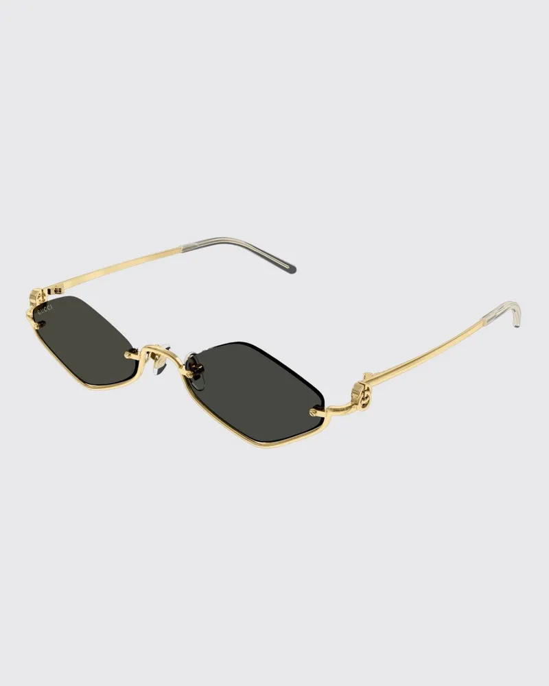 Gucci GG1604S Sonnenbrille aus Metall Grau