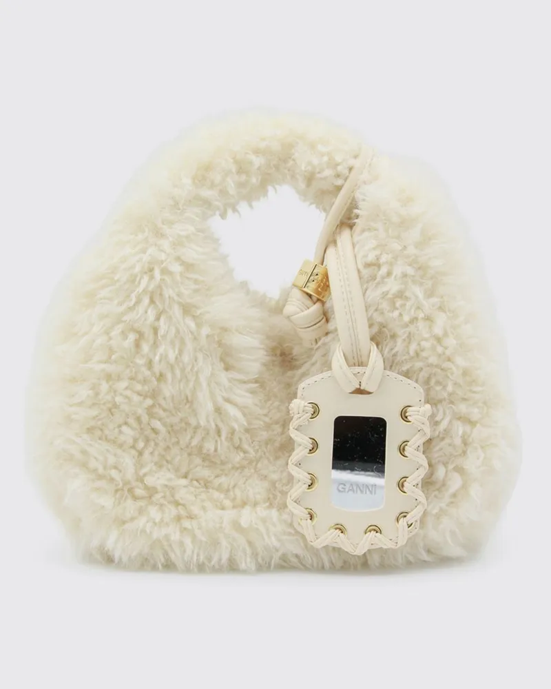 Ganni Handtasche damen Ecru