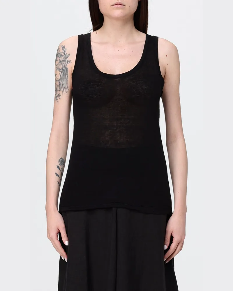 120% Lino Basic Top Schwarz