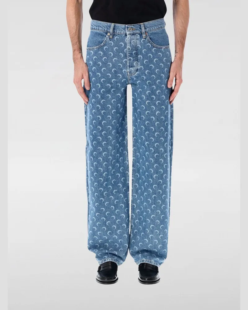 Marine Serre Jeans herren Blau