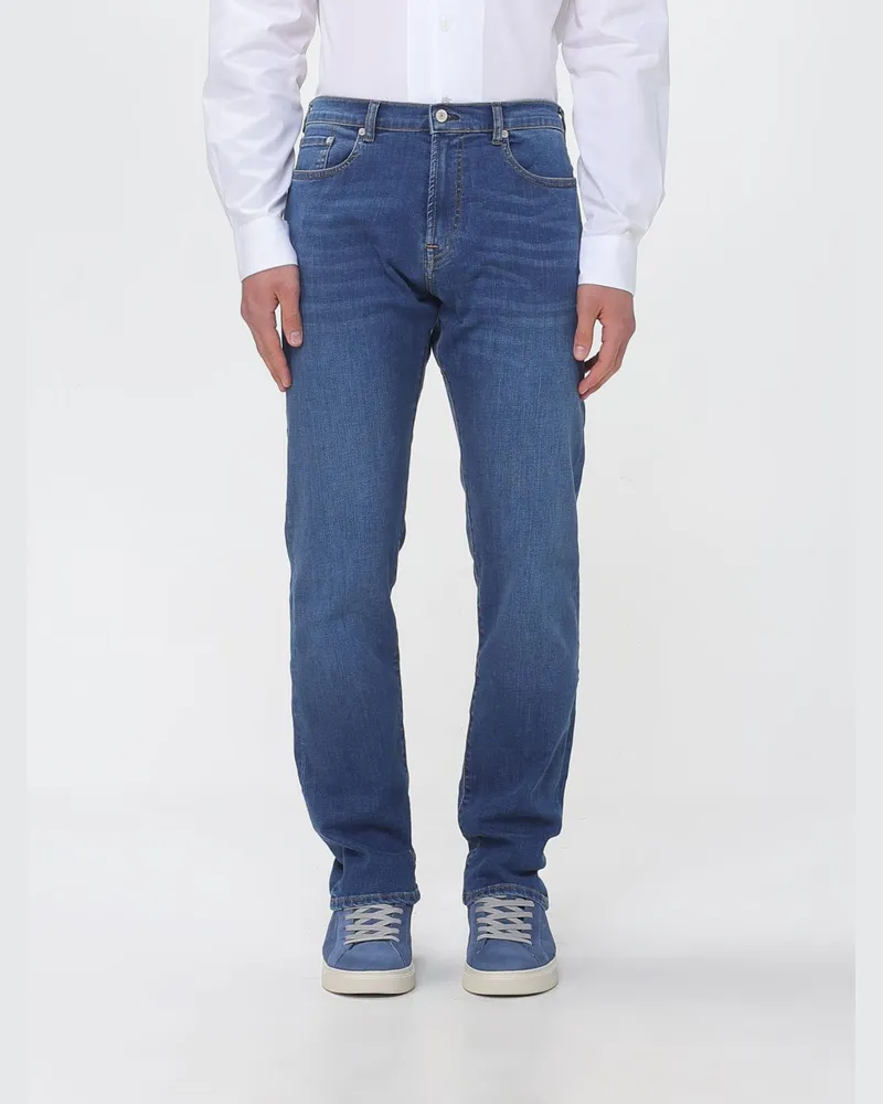 Paul Smith Slim Fit Jeans aus Baumwolldenim Blau