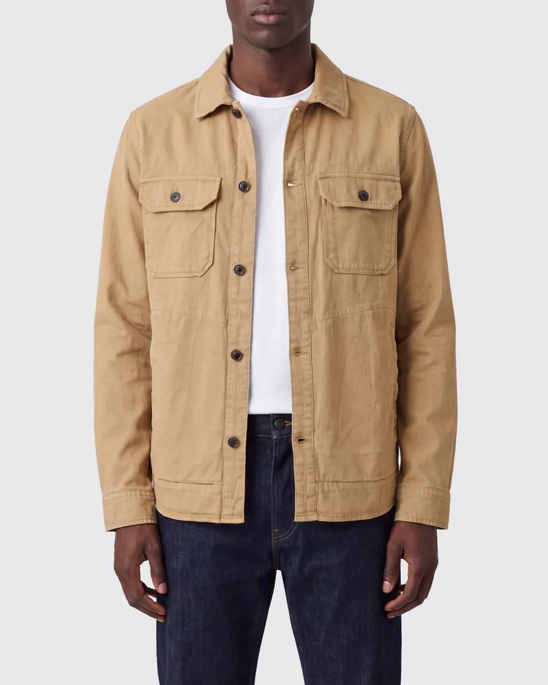 Woolrich Leinen-Overshirt Beige