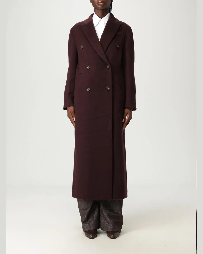 Brunello Cucinelli Mantel damen Burgunderrot