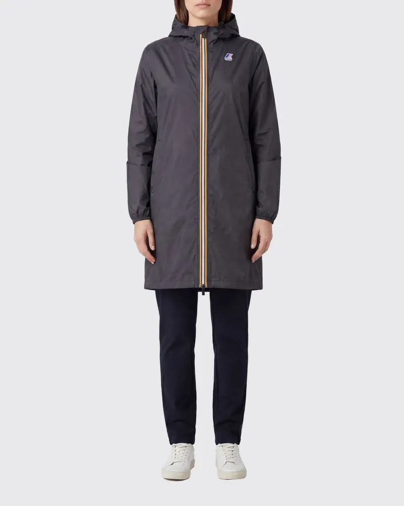 K-Way Le Vrai 4.0 Eiffel East Windjacke aus technischem Gewebe Schwarz