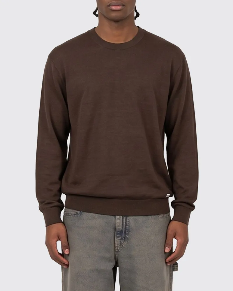 C.P. Company Rundhals-Pullover aus Baumwolle Braun