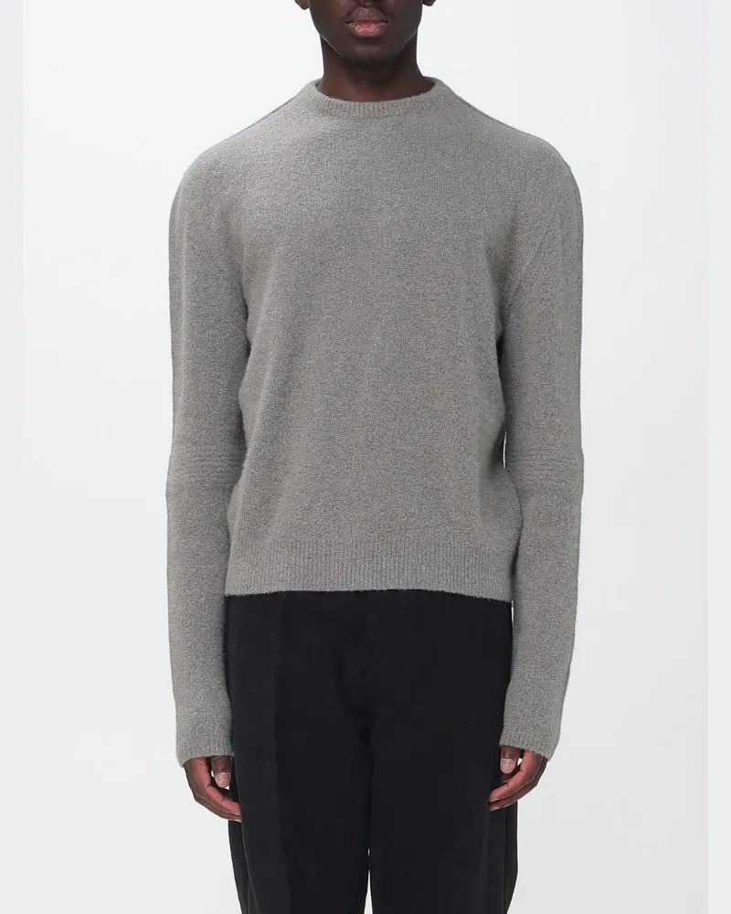 Rick Owens Rundhalspullover aus Kaschmirmischung mit Rippbündchen Dust