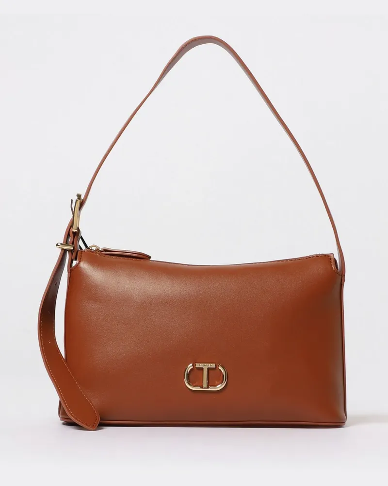 Twin-Set Schultertasche damen Leder