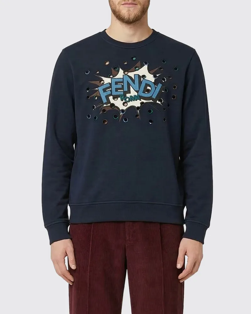 Fendi Sweatshirt herren Blau