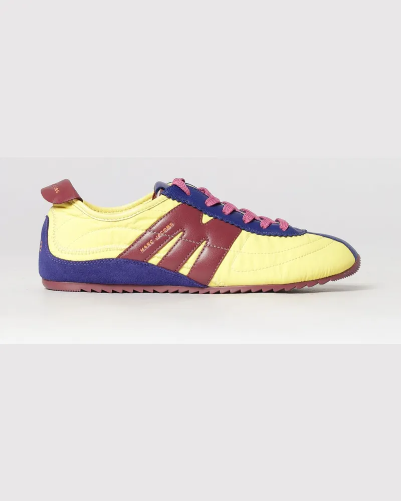 Marc Jacobs Leder- und Nylon-Sneakers The 400 Bleecker Runner Gelb