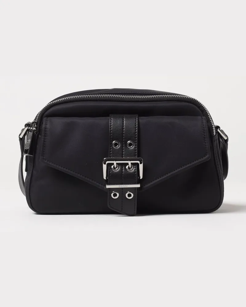 Ganni Schultertasche damen Schwarz
