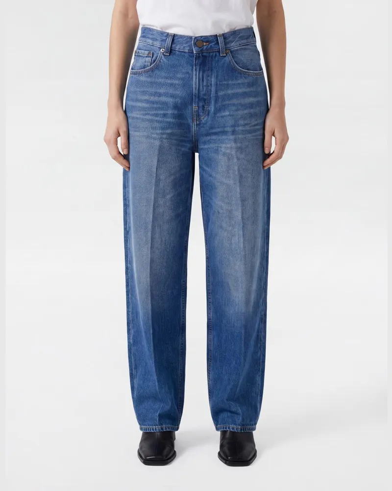 Haikure Bibi Baggy Jeans aus Denim Blau