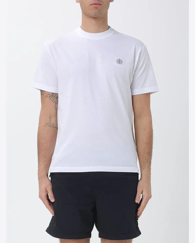 Stone Island T-shirt herren Weiß