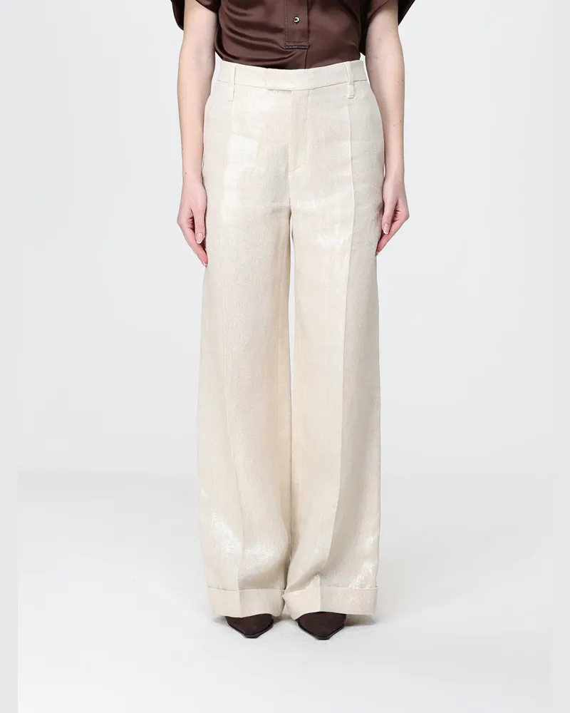 Brunello Cucinelli Hose damen Sand