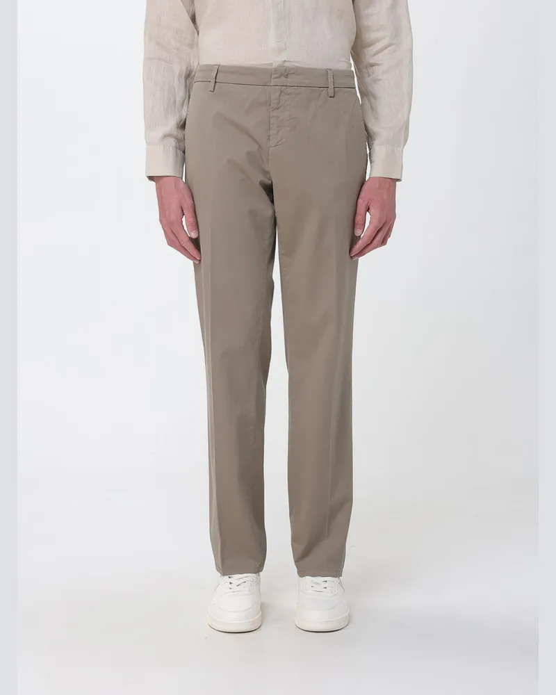 Dondup Schmal geschnittene Baumwollhose Braun