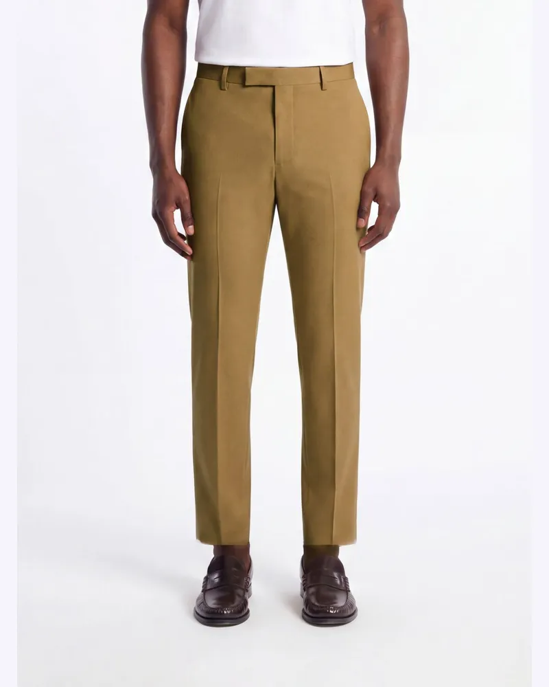 PT TORINO Slim Fit Chinohose aus Stretch-Baumwolle Braun