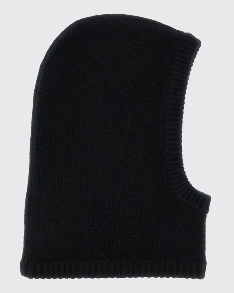Lisa Yang Balaclava aus reinem Kaschmir mit gerippten Kanten Schwarz
