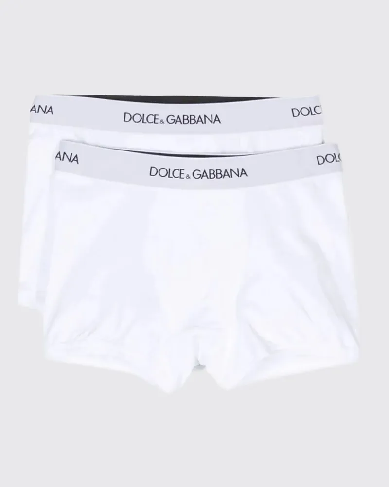 Dolce & Gabbana DOLCE  GABBANA Set aus 2 Baumwoll-Boxershorts Dolce & Gabbana Weiß
