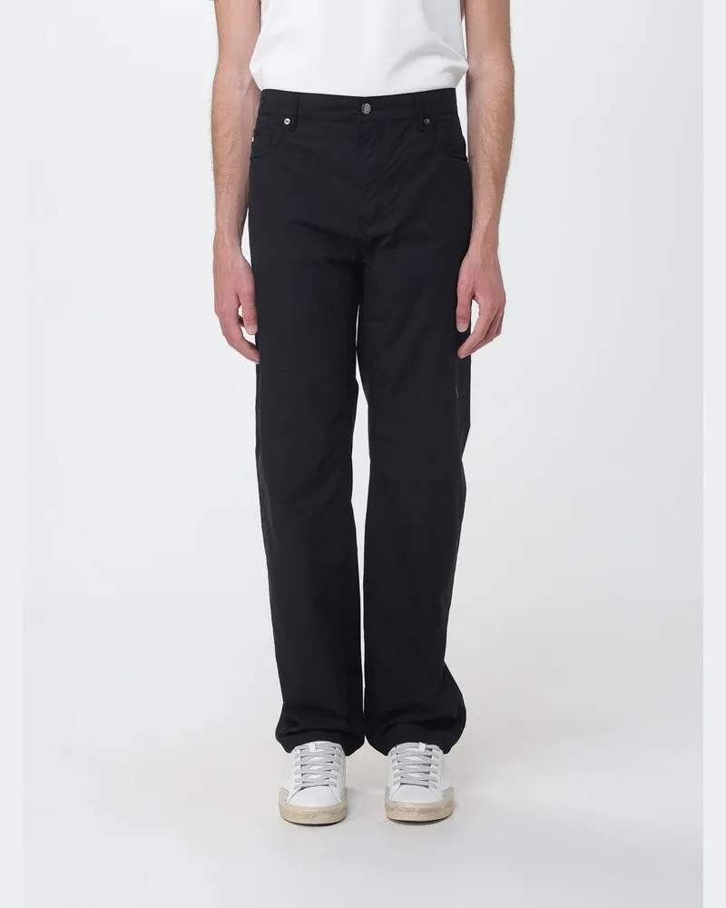 Emporio Armani 5-Pocket-Hose aus Stretch-Baumwolle Schwarz