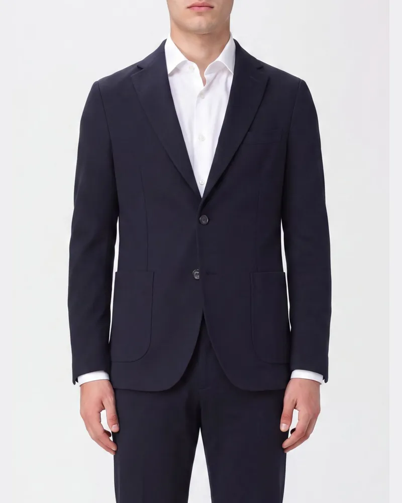 CIRCOLO 1901 Slim Fit Einreihiger Blazer aus edlem Kaschmir Blau
