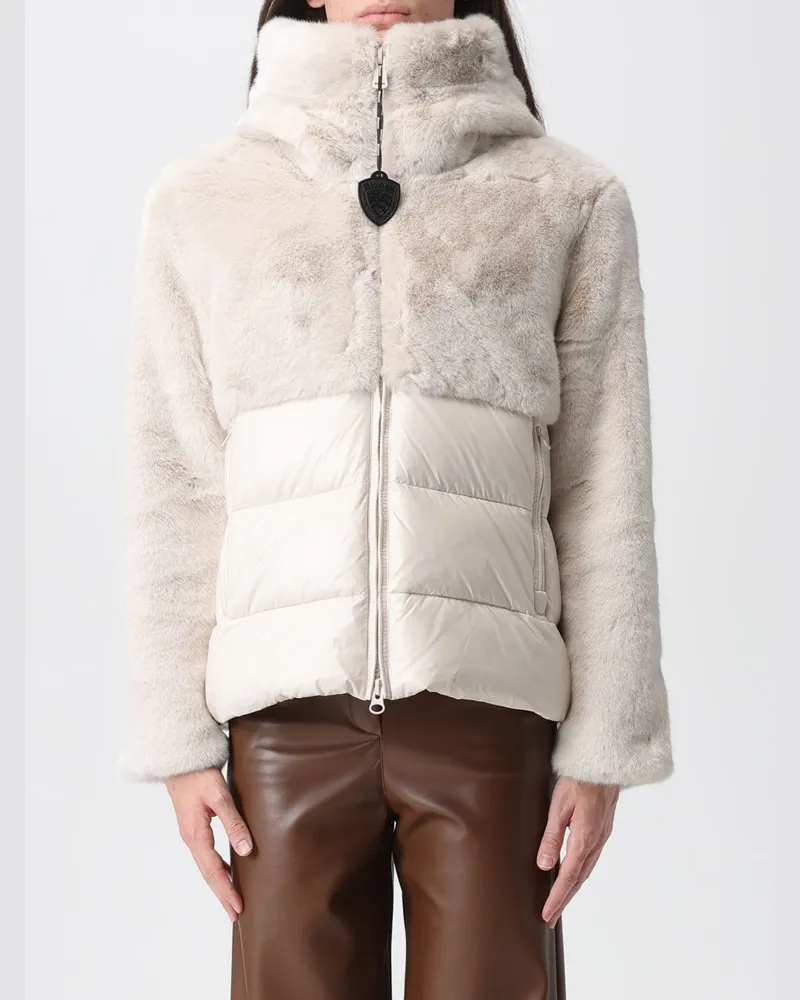 Blauer Jacke damen Grau
