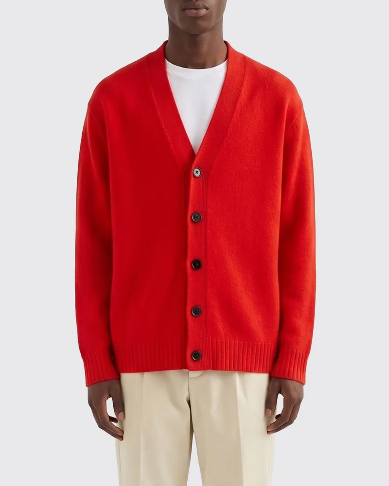 Jil Sander Woll-Cardigan von Rot