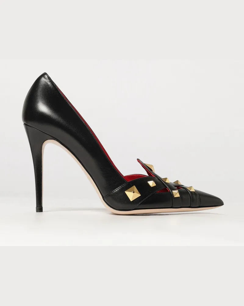 Valentino Garavani Pumps aus Nappaleder mit Nieten und hohem Stiletto-Absatz Schwarz
