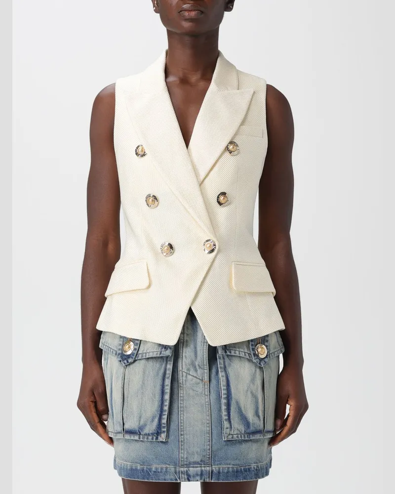 Balmain Weste damen Weiß