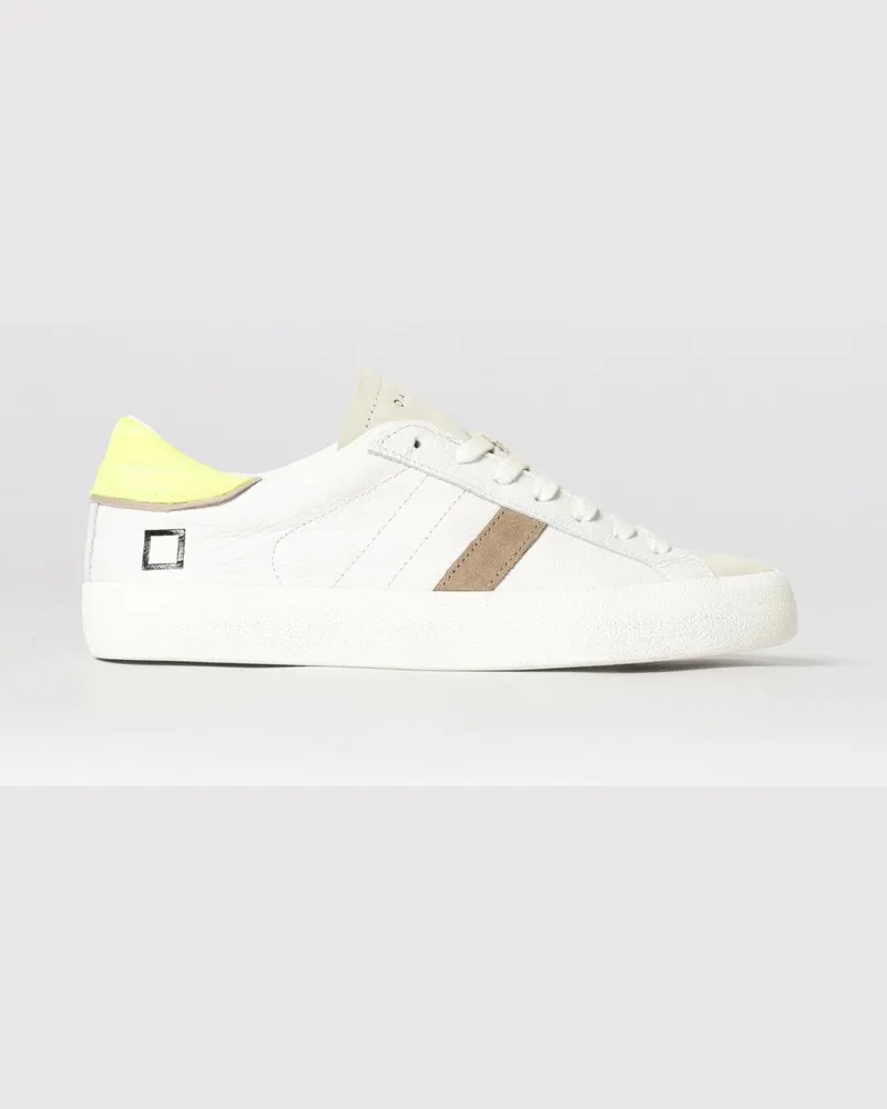 D.A.T.E. Sneakers aus Leder Gelb