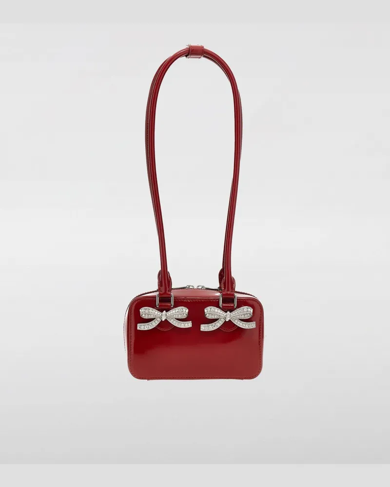 Self-Portrait Schultertasche damen Burgunderrot