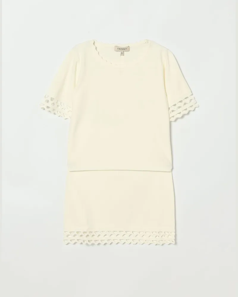 Twin-Set Kleid kinder Weiß