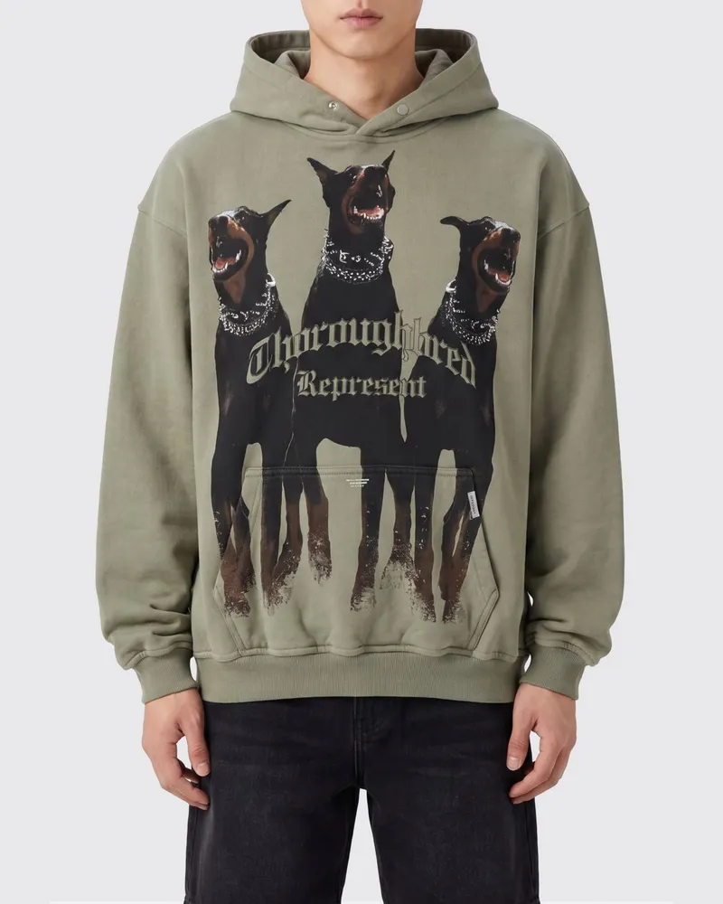 REPRESENT Kapuzenpullover aus Baumwolle Grün