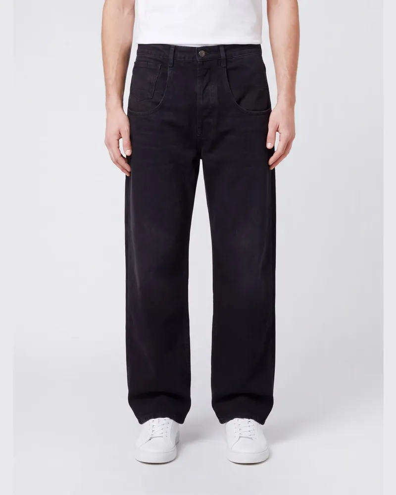 Maison Margiela Straight-Fit Jeans aus Baumwolldenim mit mittlerer Leibhöhe Charcoal