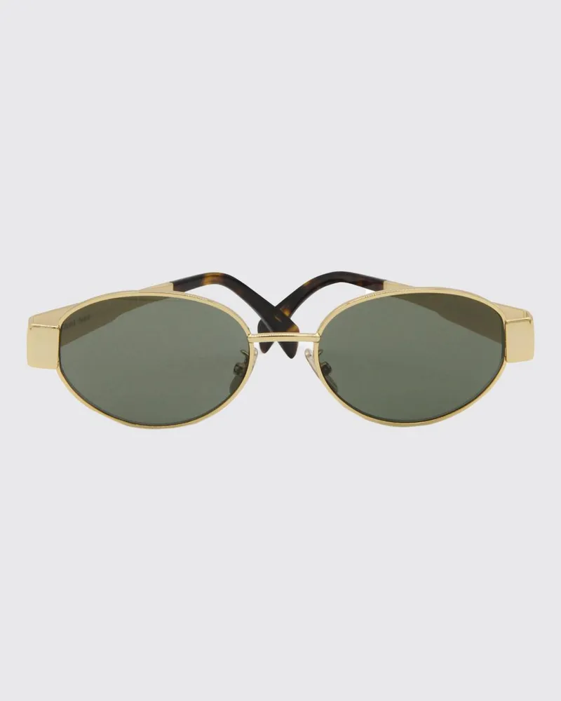 Celine Triomphe Sonnenbrille aus Metall Gold