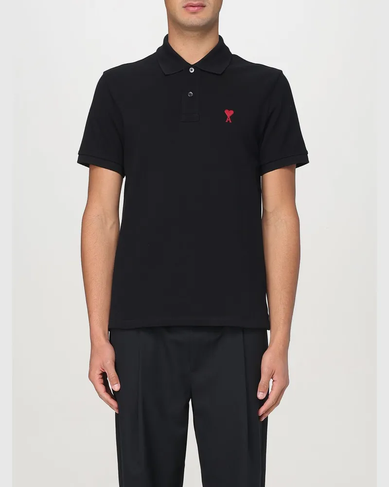 AMI Paris Polo herren Schwarz