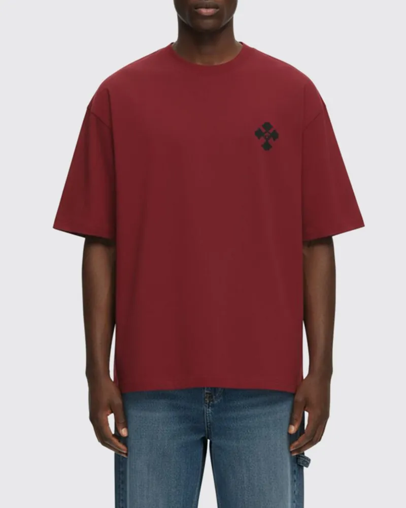 BARROW T-shirt herren Burgunderrot