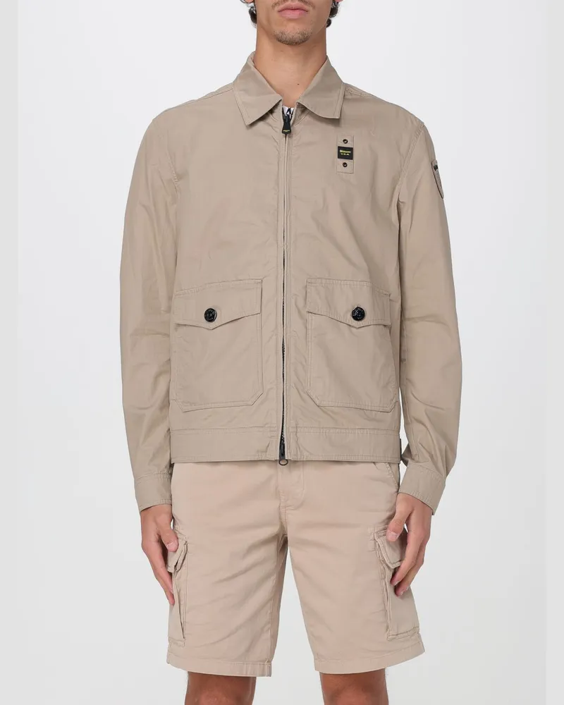 Blauer Mantel herren Beige